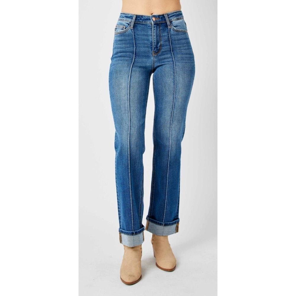 Judy Blue High Waist Front Seam Detail Straight Jeans ❤️NWT❤️IN STORES❤️ - Picture 4 of 4